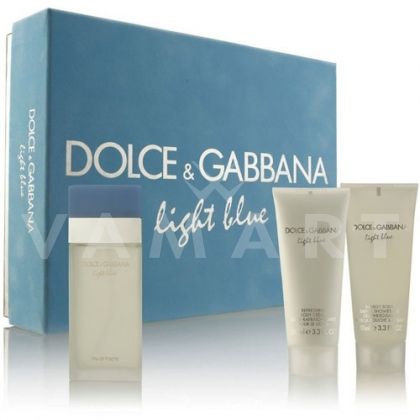 Dolce & Gabbana Light Blue Eau de Toilette 100ml + Body Cream 100ml + Shower Gel 100ml дамски комплект
