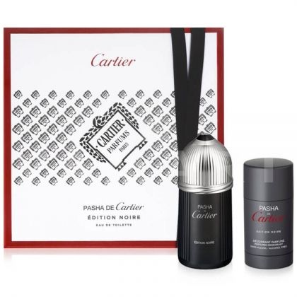 Cartier Pasha de Cartier Edition Noire Eau de Toilette 100ml + Deodorant Stick 75ml мъжки комплект