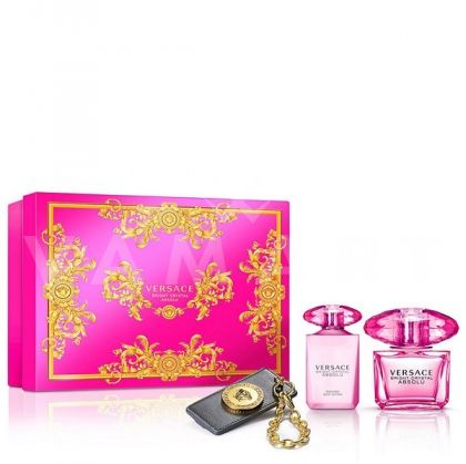 Versace Bright Crystal Absolu Eau de Parfum 90ml + Body Lotion 100ml + Аксесоар за чанта дамски комплект 