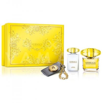 Versace Yellow Diamond Eau de Toilette 90ml + Body Lotion 100ml + Аксесоар за чанта дамски комплект