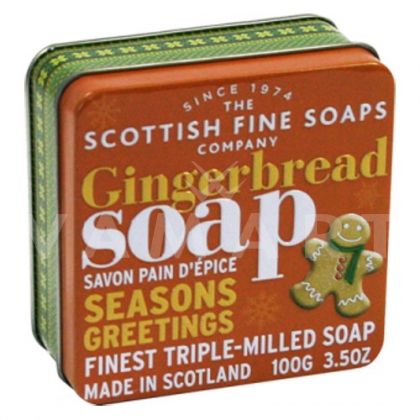 Scottish Fine Soaps Сапун в метална кутия Gingerbread Soap 100g 