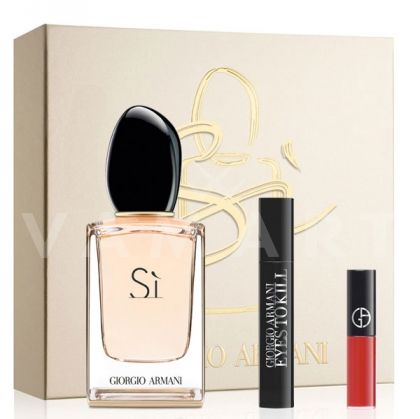 Armani Si Eau de Parfum 50ml + Mascara Black 2ml + Lipstick Rouge 1,5ml дамски комплект