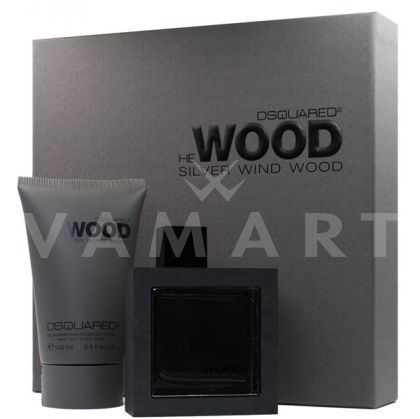 Dsquared2 He Wood Silver Wind Wood Eau de Toilette 50ml + Shower gel 100ml мъжки комплект