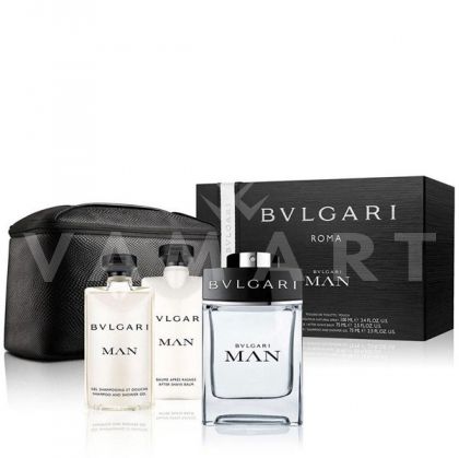 Bvlgari Man Eau de Toilette 100ml + After shave balm 75ml + Shampoo and Shower gel 75ml + Несесер Мъжки комплект