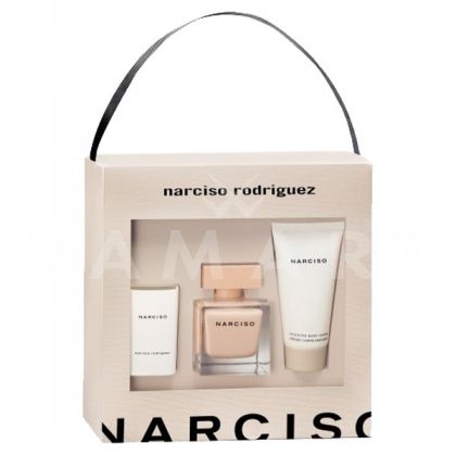 Narciso Rodriguez Narciso Poudree Eau de Parfum 50ml + Body Cream 50ml + Ароматна свещ 40g дамски комплект