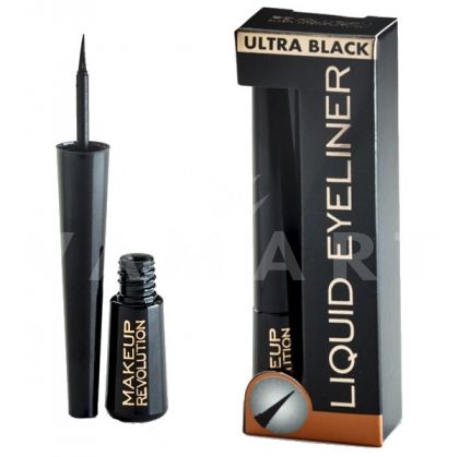 Makeup Revolution London Amazing Liquid Eyeliner Ultra Black Очна линия черна