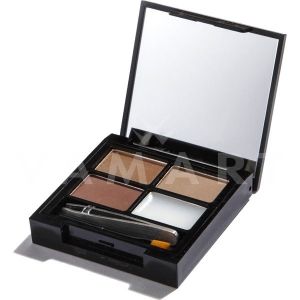 Makeup Revolution London Focus & Fix Eyebrow Shaping Kit Medium Dark Комплект за вежди