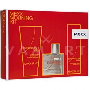 Mexx Energizing Man Eau de Toilette 30ml + Shower Gel 50ml + Deodorant Spray 50ml мъжки комплект