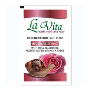 Revive La Vita Snails & Roses Regenerating Face Mask Регенерираща маска за лице с 15% екстракт от охлюв и розова вода