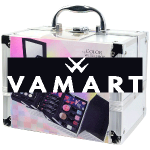 Markwins The Color Workshop Color Play Travel Makeup Case Комплект с гримове в разгъваем метален куфар