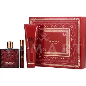 Versace Eros Flame Eau de Parfum 100ml + Eau de Parfum 10ml + Shower gel 150ml мъжки комплект