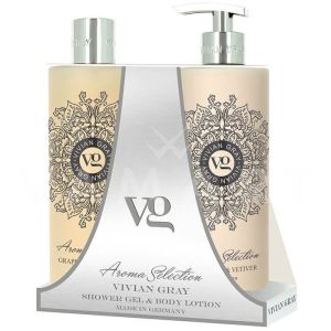 Vivian Gray Aroma Selection Grapefruit & Vetiver Body Lotion 500ml + Shower gel 500ml комплект