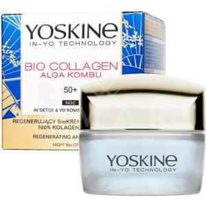 Yoskine Bio Collagen Alga Kombu Regenerating Anti-Wrinkle Night Biocream 50+